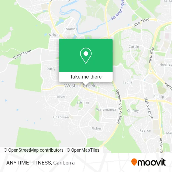 Mapa ANYTIME FITNESS