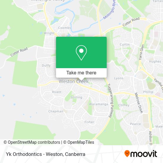 Yk Orthodontics - Weston map