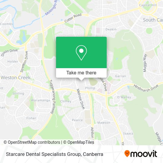 Starcare Dental Specialists Group map