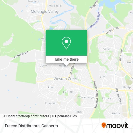 Freeco Distributors map
