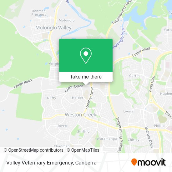 Valley Veterinary Emergency map