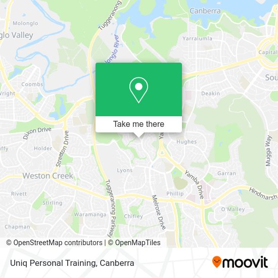 Uniq Personal Training map