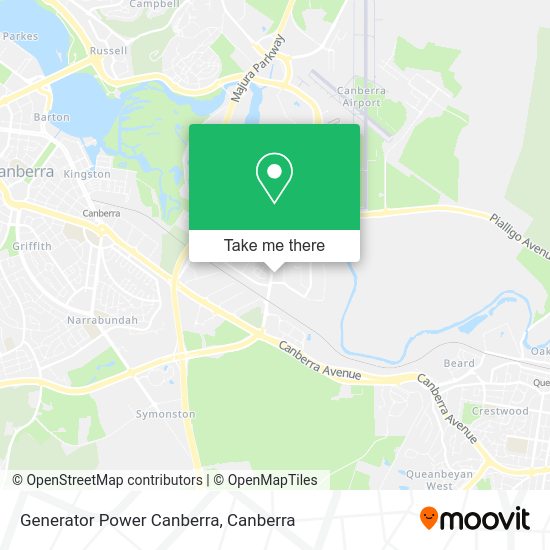 Generator Power Canberra map