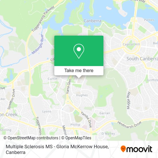 Multiple Sclerosis MS - Gloria McKerrow House map