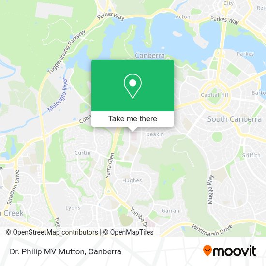 Dr. Philip MV Mutton map