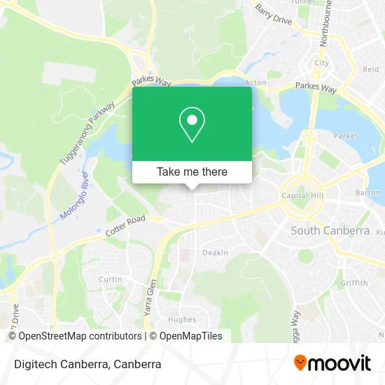 Digitech Canberra map