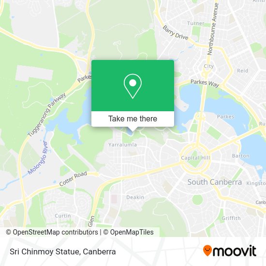 Sri Chinmoy Statue map