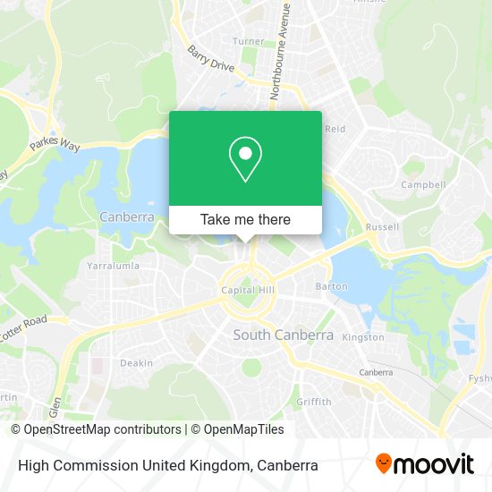 High Commission United Kingdom map