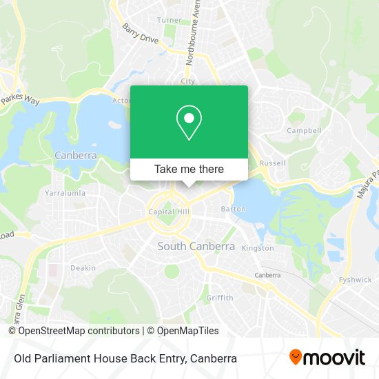 Old Parliament House Back Entry map
