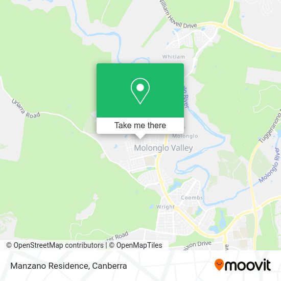 Manzano Residence map
