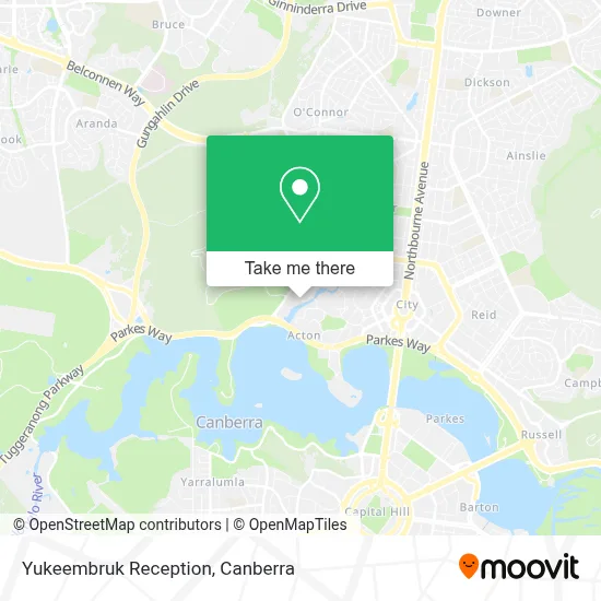 Mapa Yukeembruk Reception