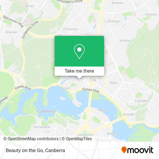 Beauty on the Go map