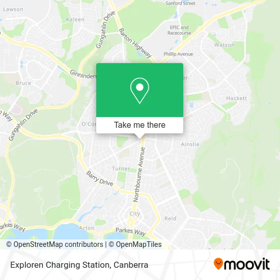 Exploren Charging Station map