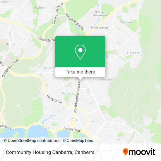 Community Housing Canberra map