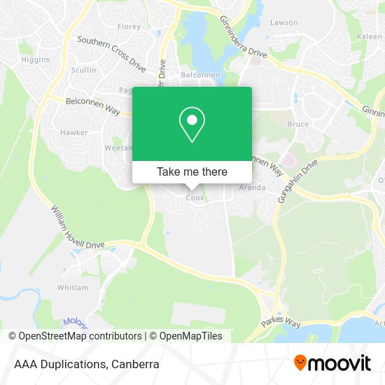 AAA Duplications map