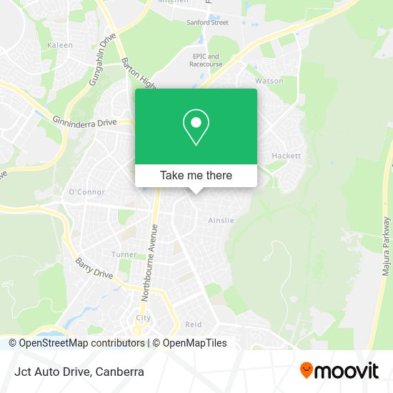 Jct Auto Drive map