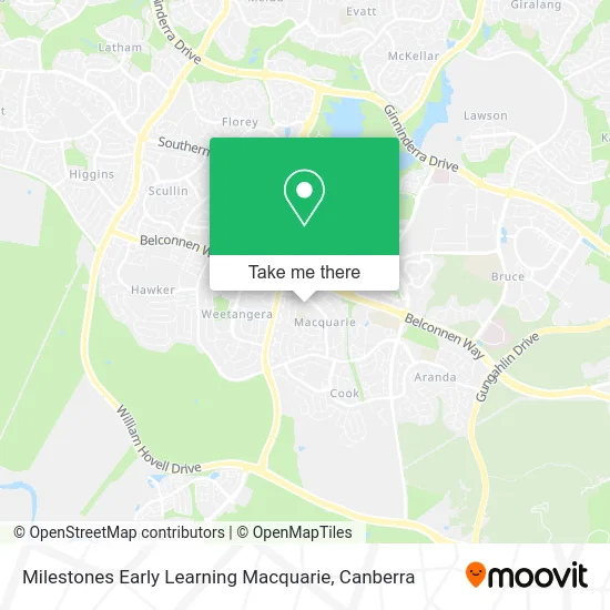 Mapa Milestones Early Learning Macquarie