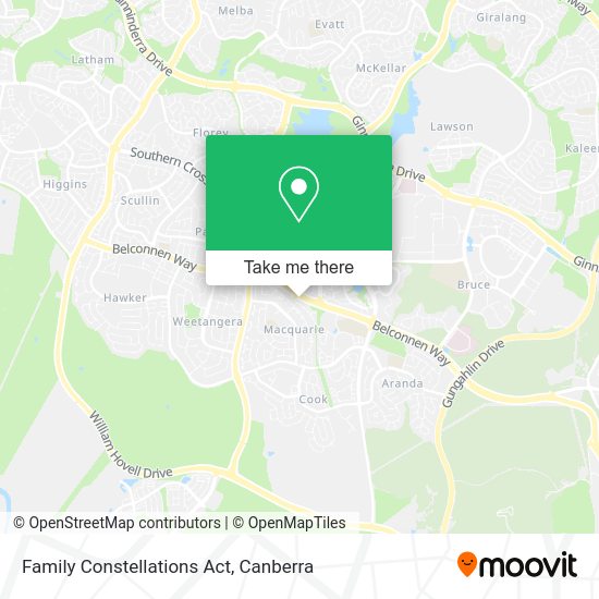 Family Constellations Act map