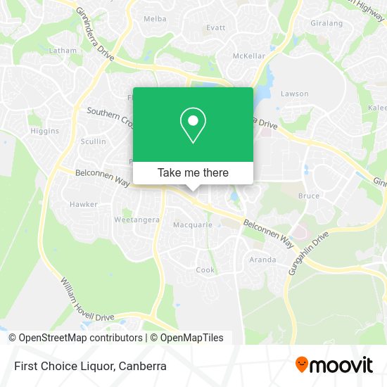 First Choice Liquor map