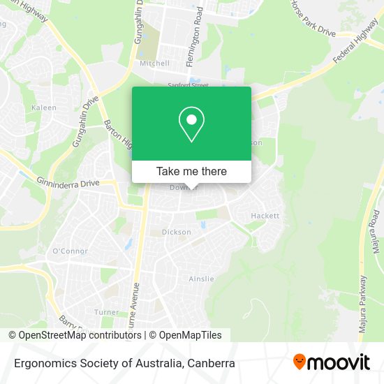 Ergonomics Society of Australia map