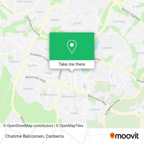 Chatime Belconnen map