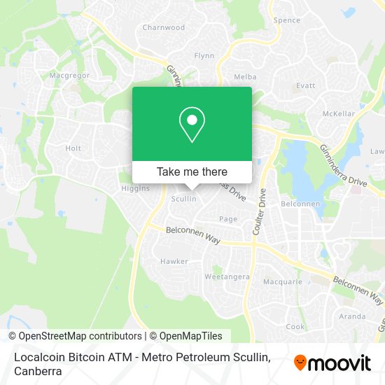 Localcoin Bitcoin ATM - Metro Petroleum Scullin map