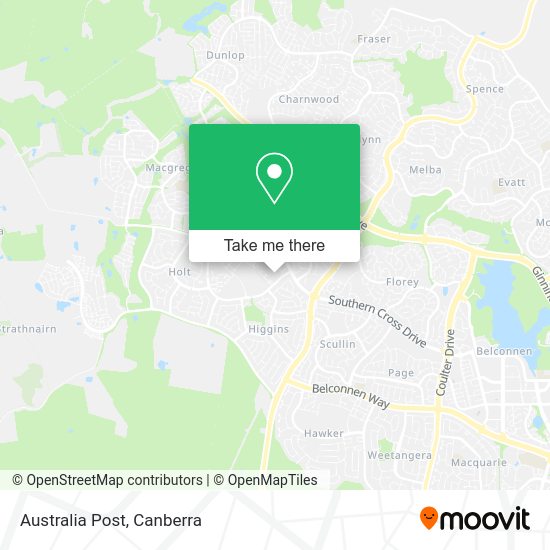 Australia Post map