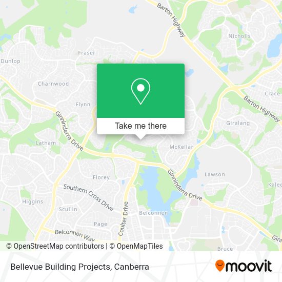 Bellevue Building Projects map