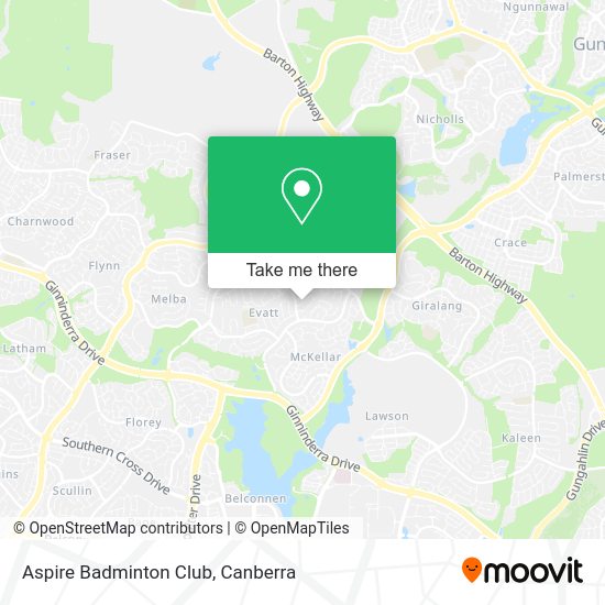 Aspire Badminton Club map