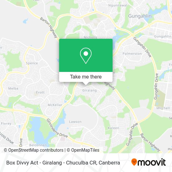 Box Divvy Act - Giralang - Chuculba CR map