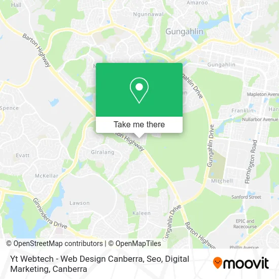 Yt Webtech - Web Design Canberra, Seo, Digital Marketing map