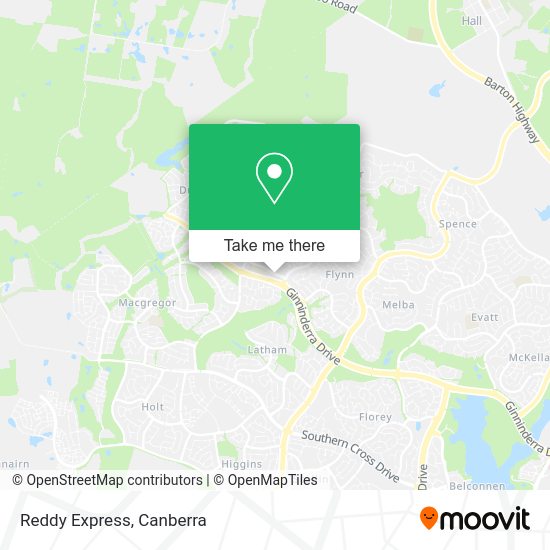 Reddy Express map