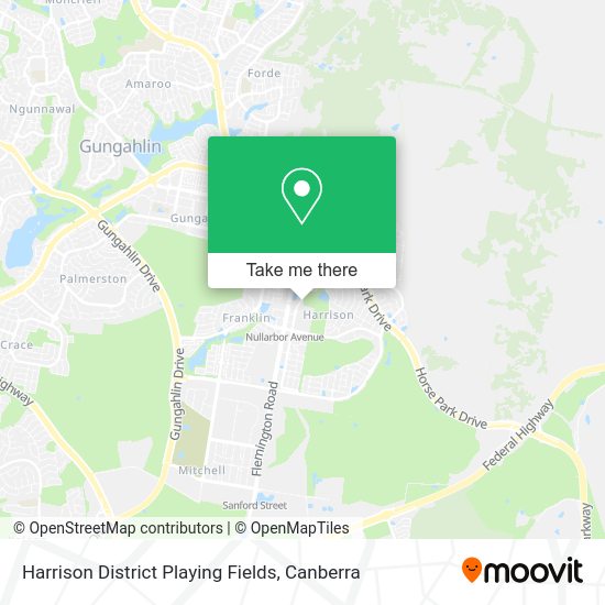 Harrison District Playing Fields map