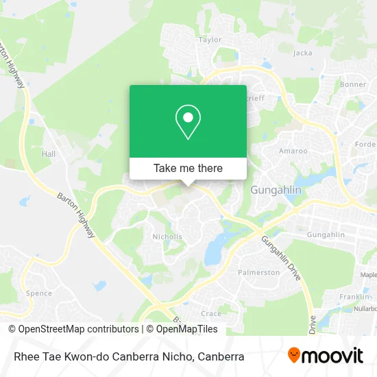 Mapa Rhee Tae Kwon-do Canberra Nicho