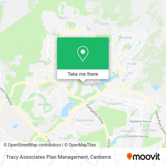 Tracy Associates Plan Management map