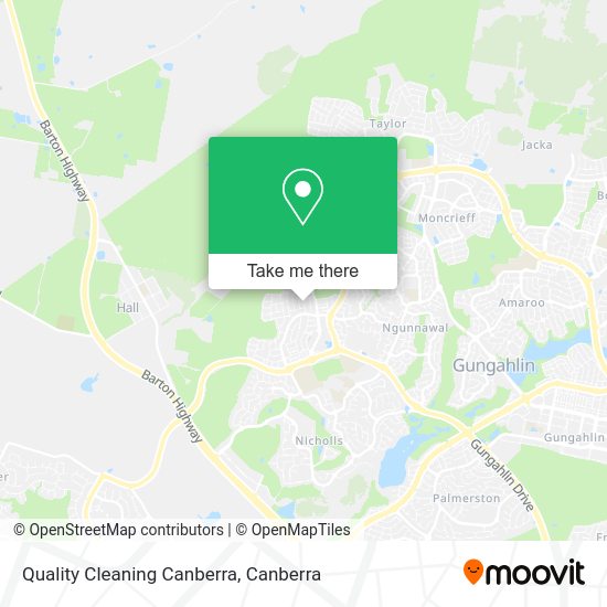 Quality Cleaning Canberra map