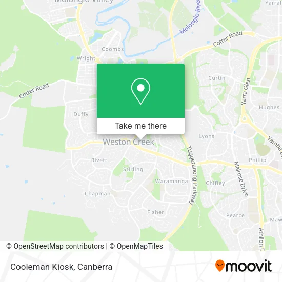 Cooleman Kiosk map