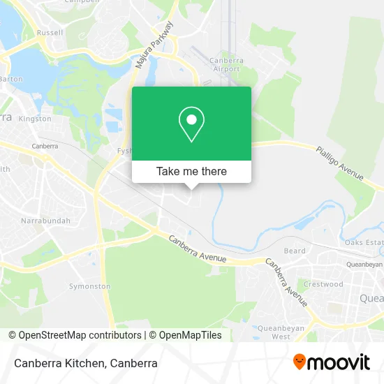 Mapa Canberra Kitchen