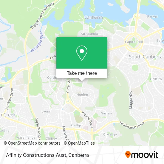 Affinity Constructions Aust map