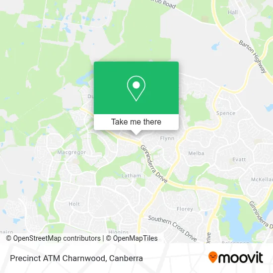 Mapa Precinct ATM Charnwood