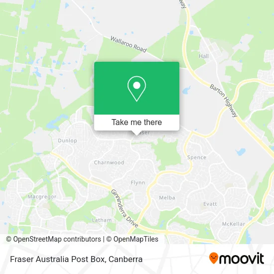 Mapa Fraser Australia Post Box
