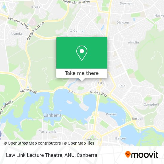 Law Link Lecture Theatre, ANU map