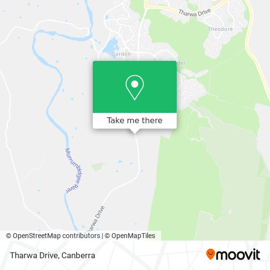 Mapa Tharwa Drive