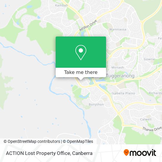 ACTION Lost Property Office map