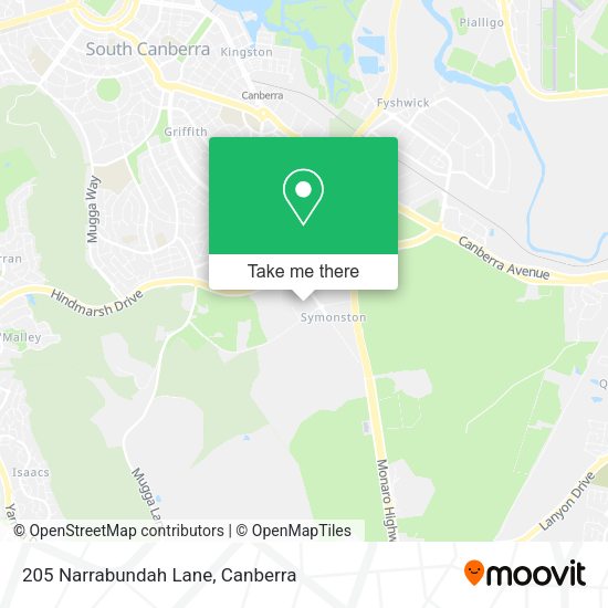 205 Narrabundah Lane map