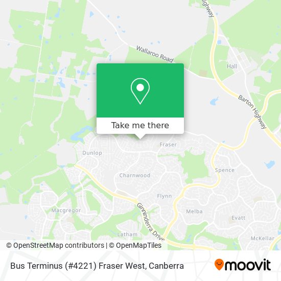 Bus Terminus (#4221) Fraser West map