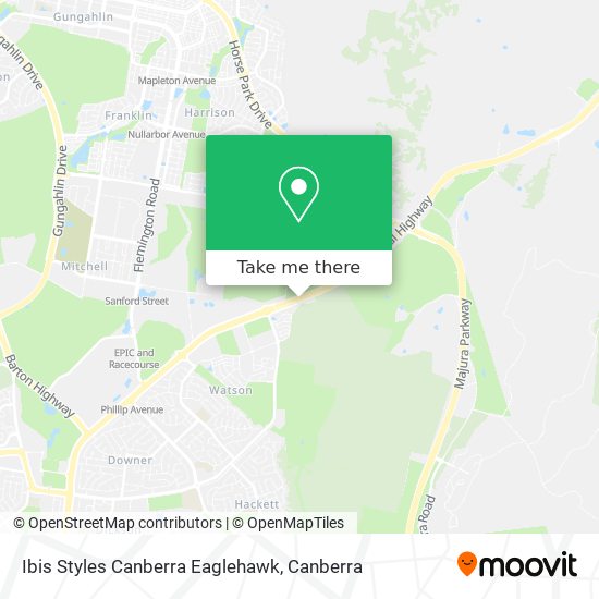 Ibis Styles Canberra Eaglehawk map