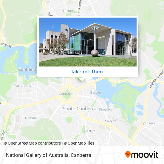 National Gallery of Australia map