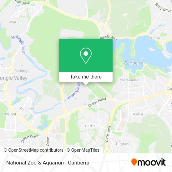 National Zoo & Aquarium map