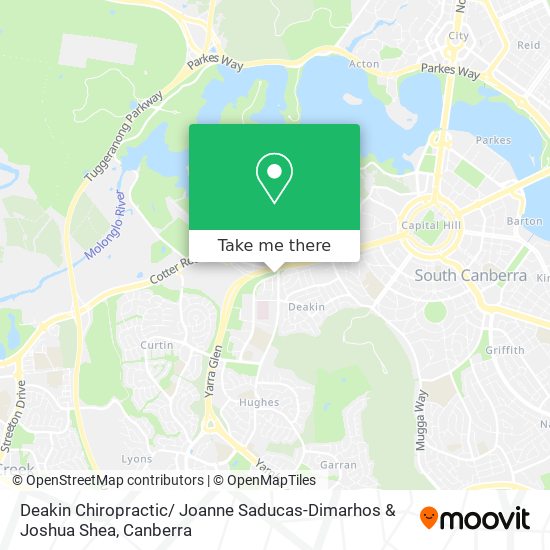Deakin Chiropractic/ Joanne Saducas-Dimarhos & Joshua Shea map